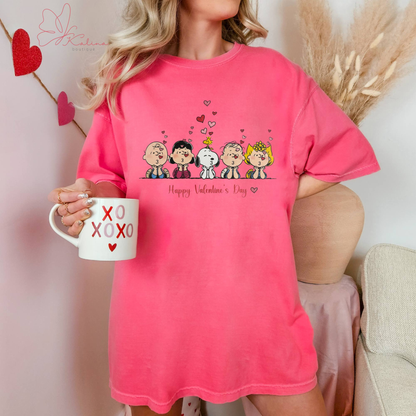 Kissing Cartoons Valentine's Tee