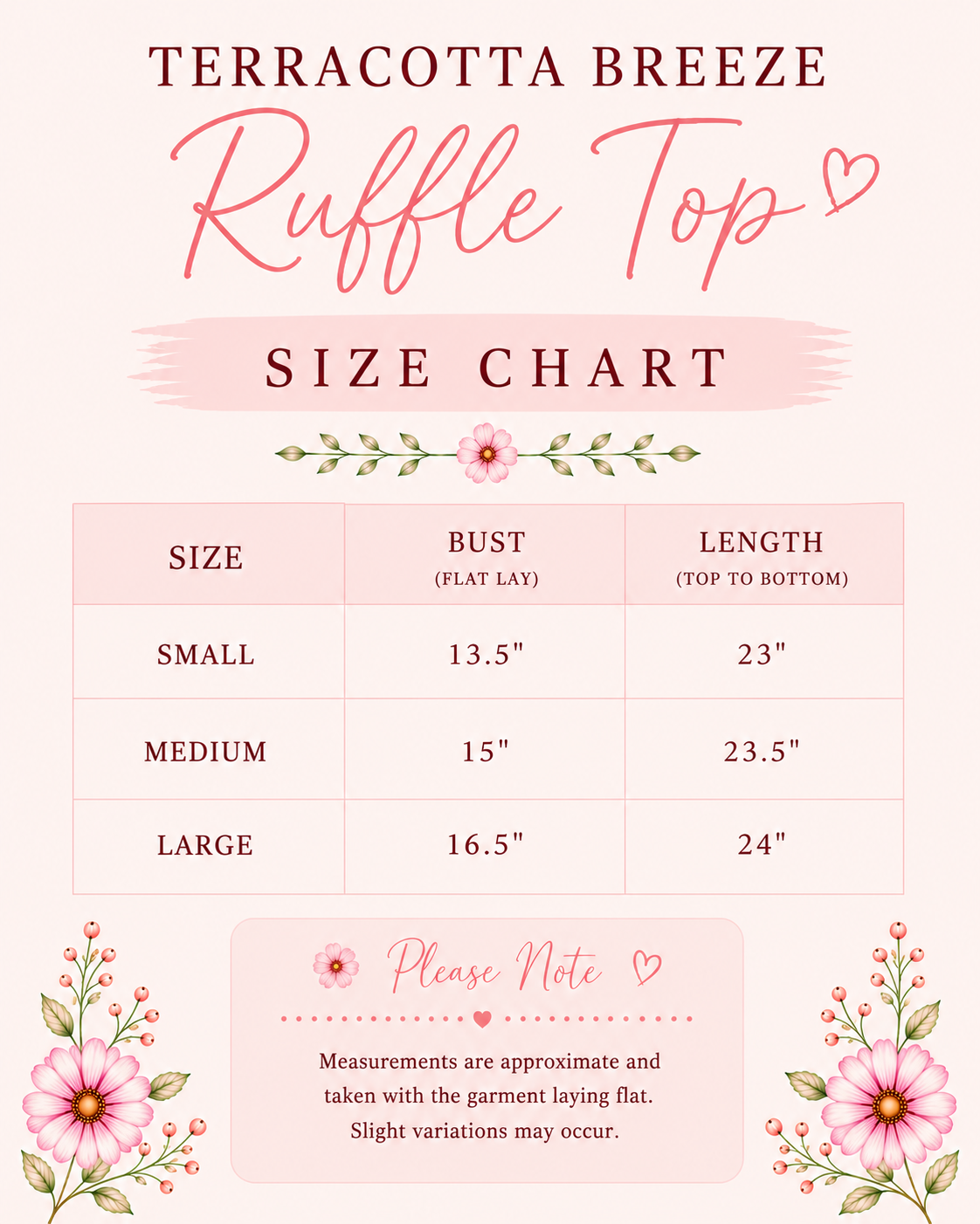Terracotta Breeze Ruffle Top