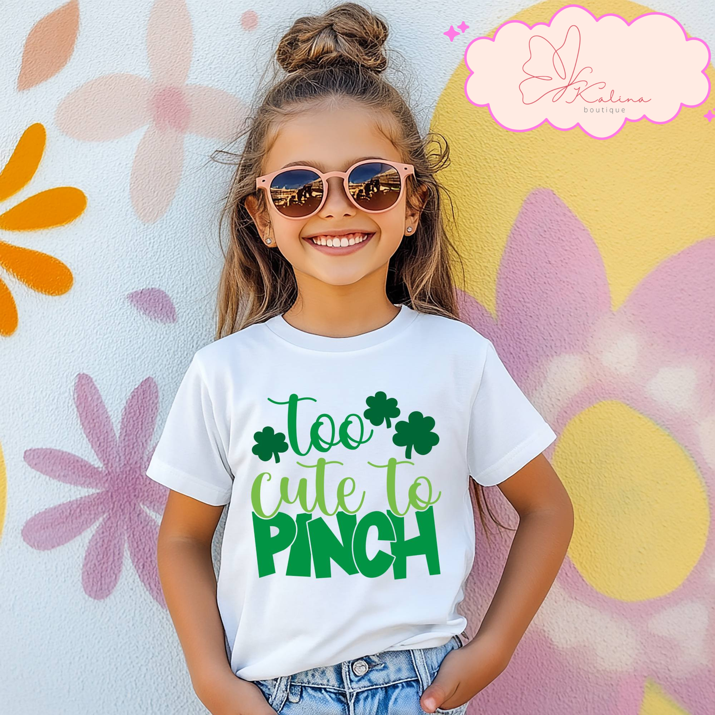Too Cute to Pinch Girls Tee