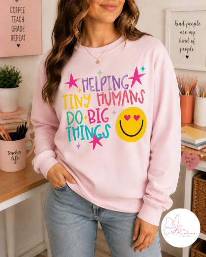 Helping Tiny Humans Do Big Things Graphic