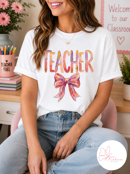 Teacher Bow Graphic