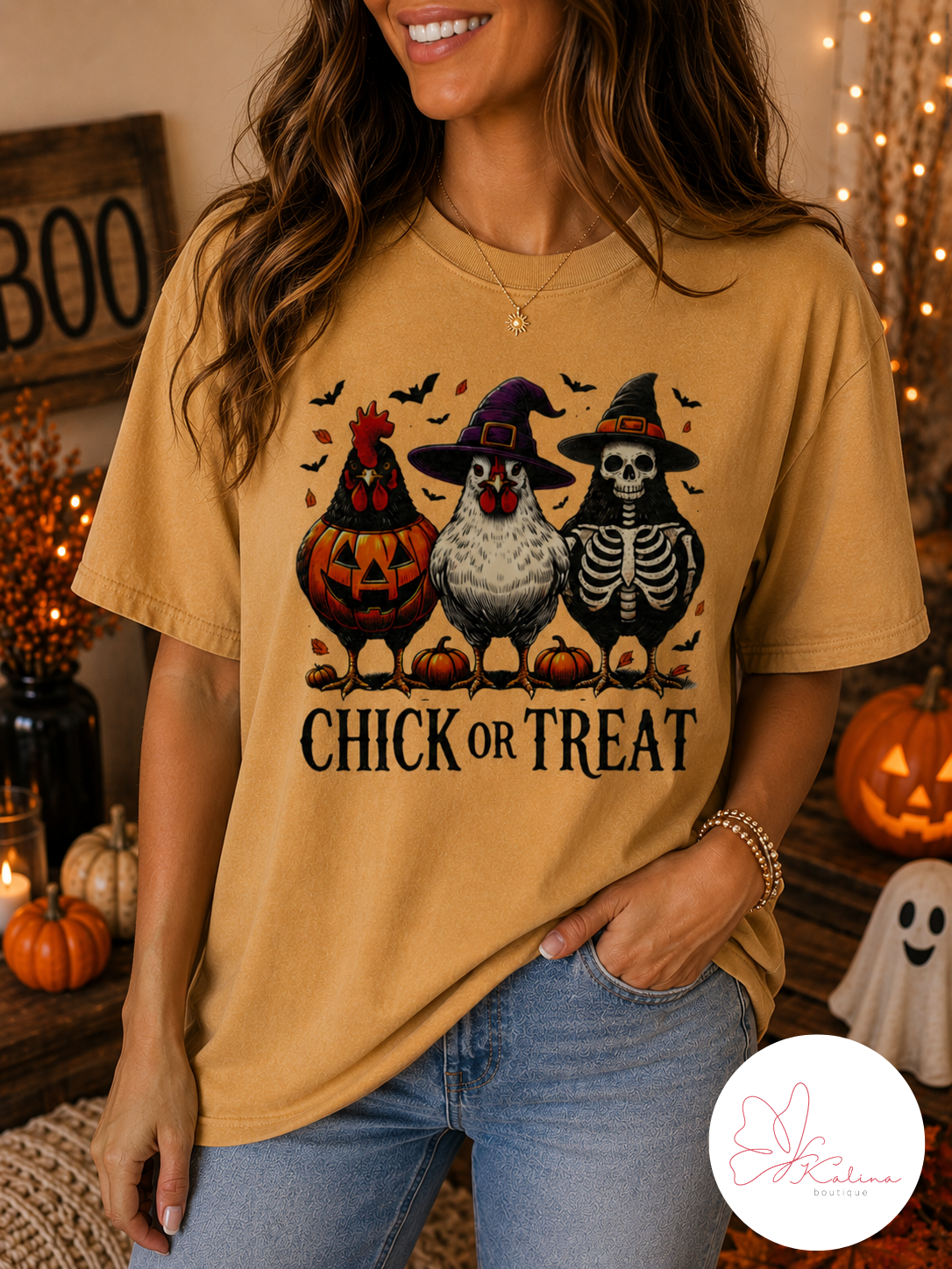 Chick or Treat Halloween Graphic