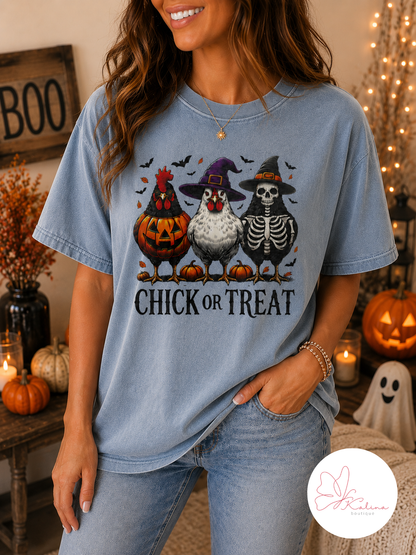 Chick or Treat Halloween Graphic
