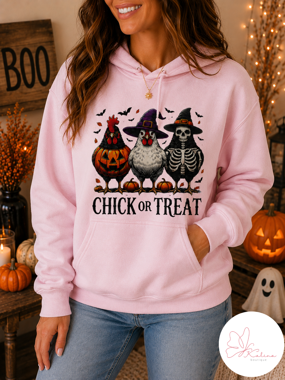 Chick or Treat Halloween Graphic