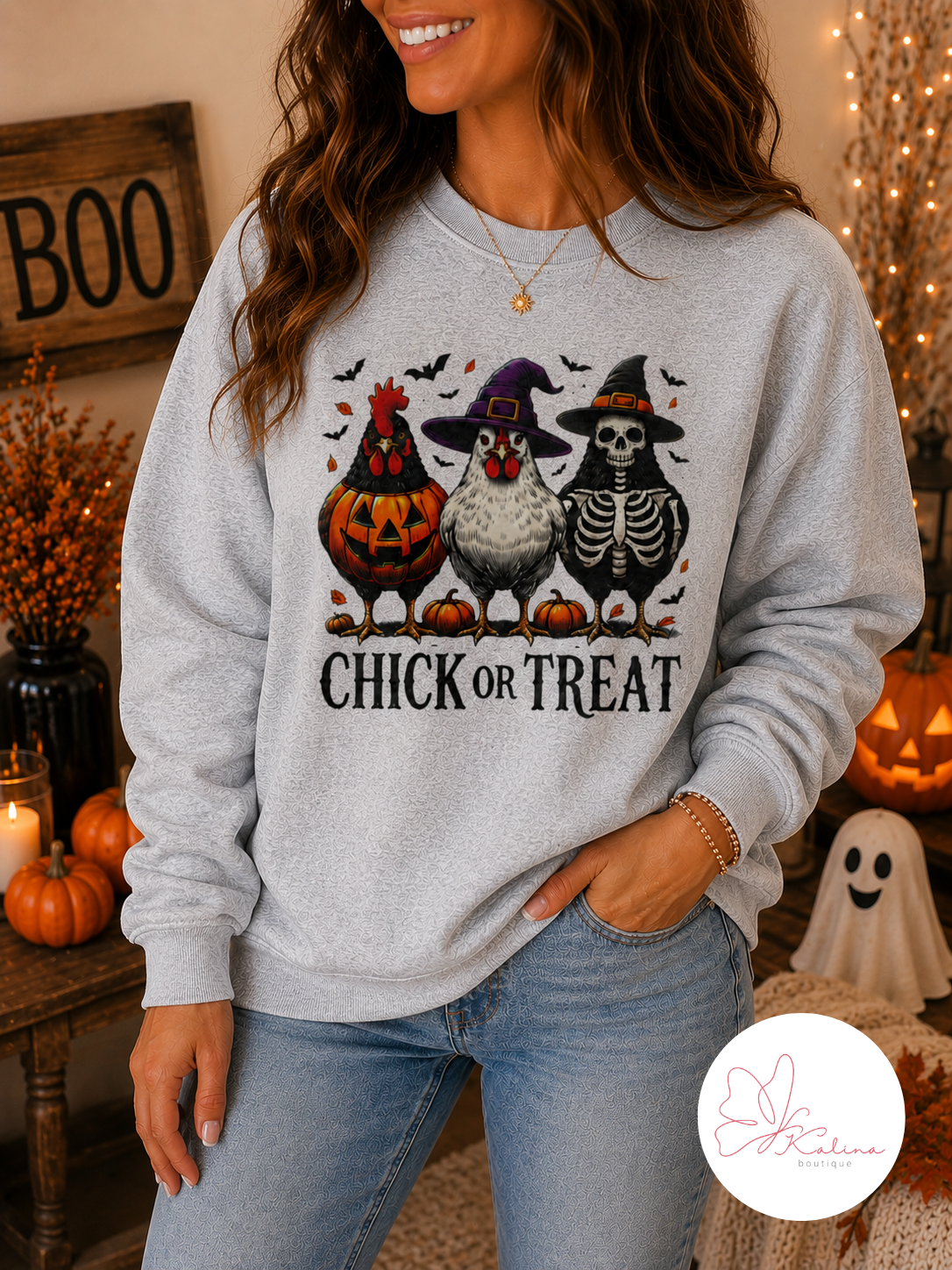 Chick or Treat Halloween Graphic