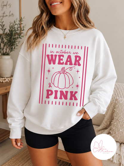 Pink October Retro Graphic