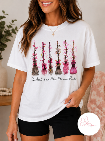 Pink Brooms & Pink Ribbons Graphic