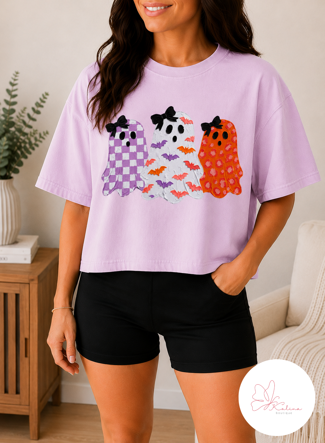 Girly Ghosts Halloween Graphic