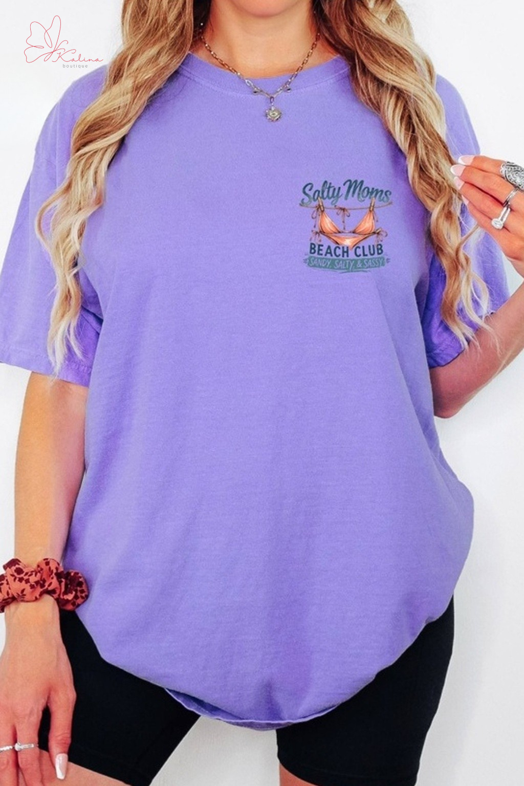 Salty Moms Beach Club Graphic Tee