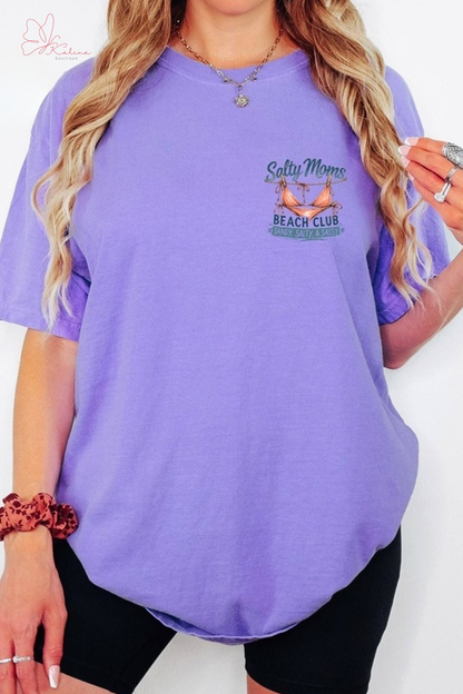 Salty Moms Beach Club Graphic Tee
