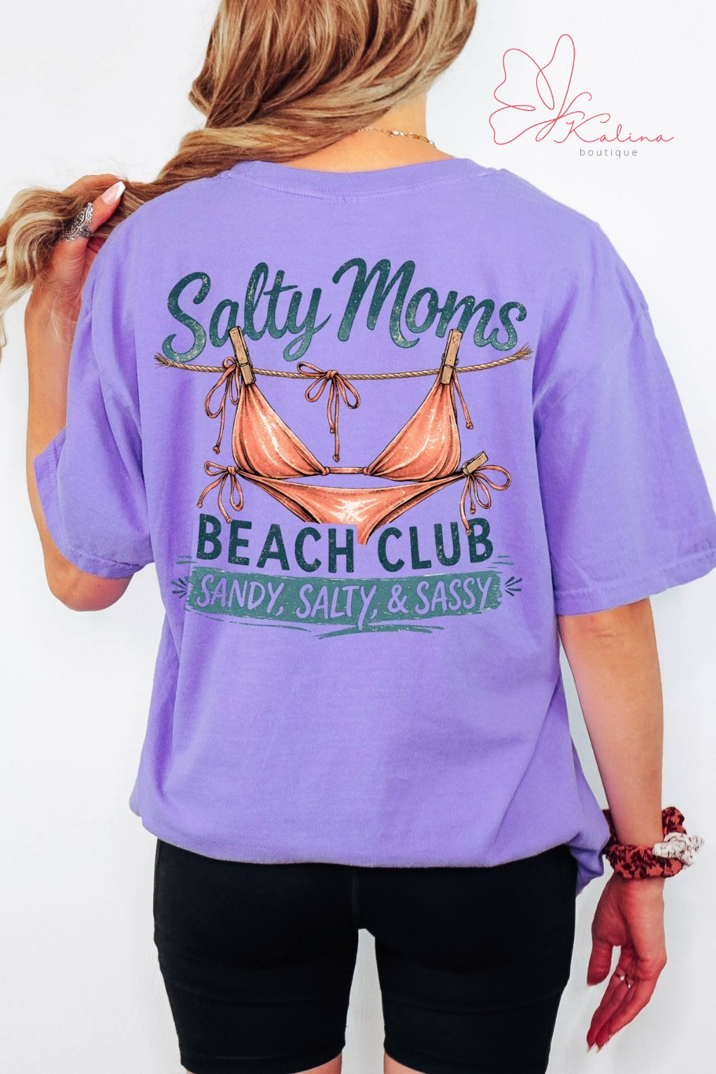 Salty Moms Beach Club Graphic Tee