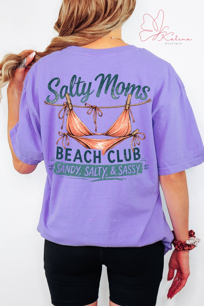 Salty Moms Beach Club Graphic Tee
