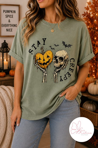 Stay Creepy Halloween Graphic Tee