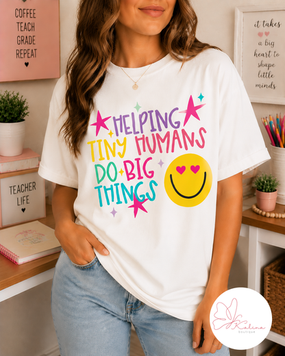 Helping Tiny Humans Do Big Things Graphic