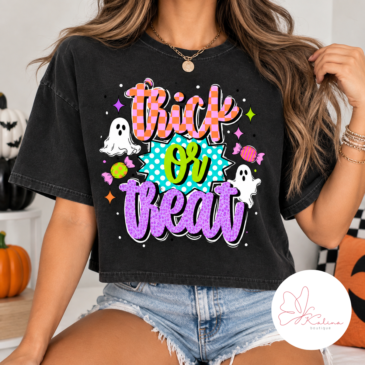 Trick or Treat Smell My Feet Halloween Graphic