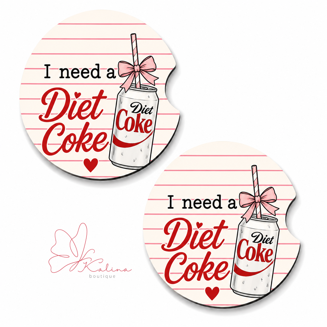 Diet Coke Car Coasters
