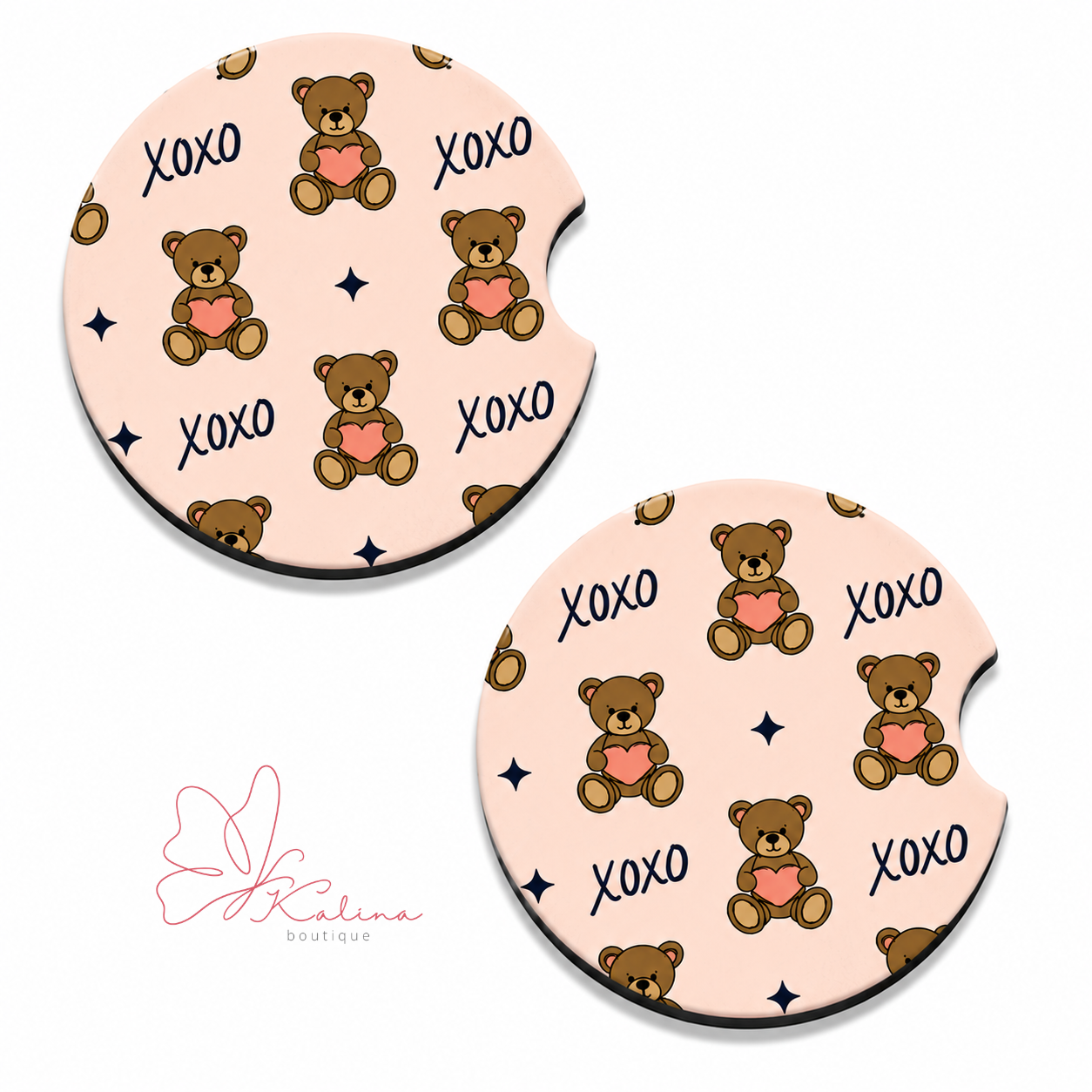 Teddy Bear Car Coasters