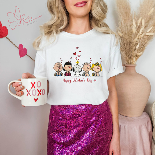 Kissing Cartoons Valentine's Tee